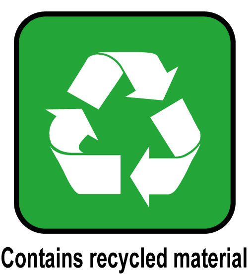 contains recyc material